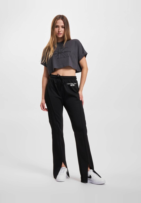 Calvin Klein Jeans Monologo Cropped T-Shirt-5