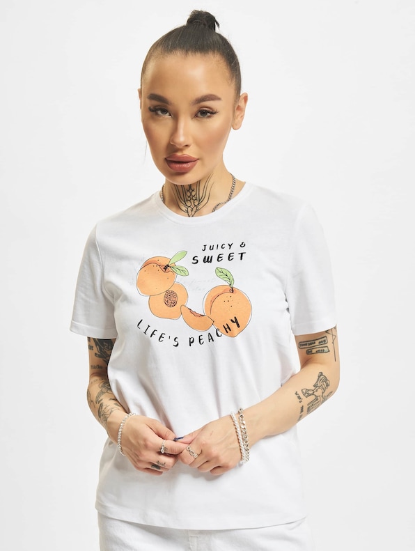 Only Kimmy Peach T-Shirt Bright-2