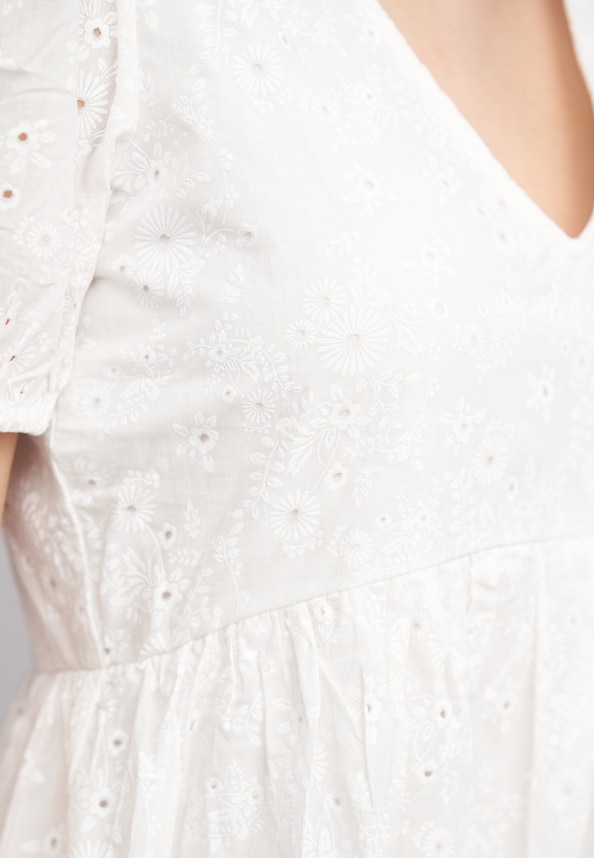 VIIMINA V-NECK S/S SHORT DRESS-5