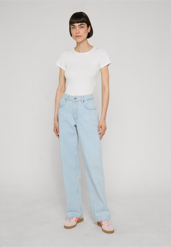 Ladies Rib Slim Tee-2