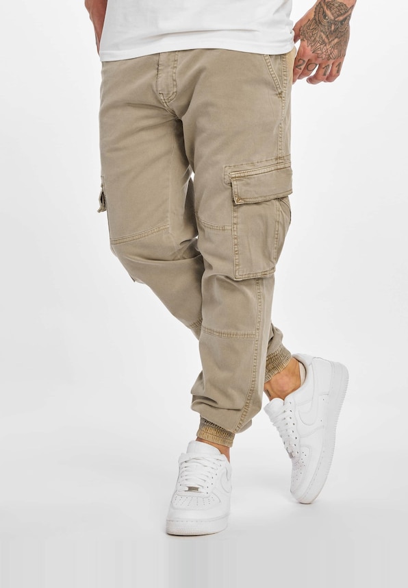 Washed Cargo Twill Jogging-0