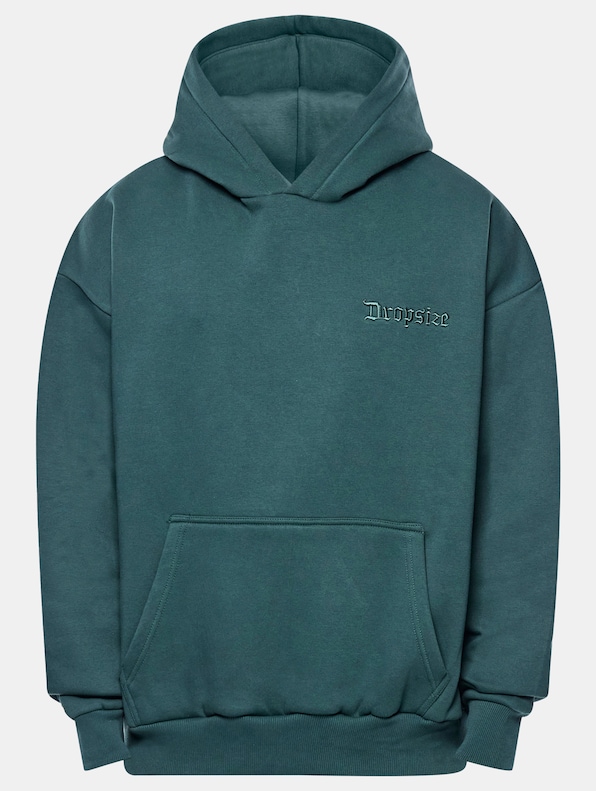 Dropsize Heavy Oversize Embo Hoodies-4