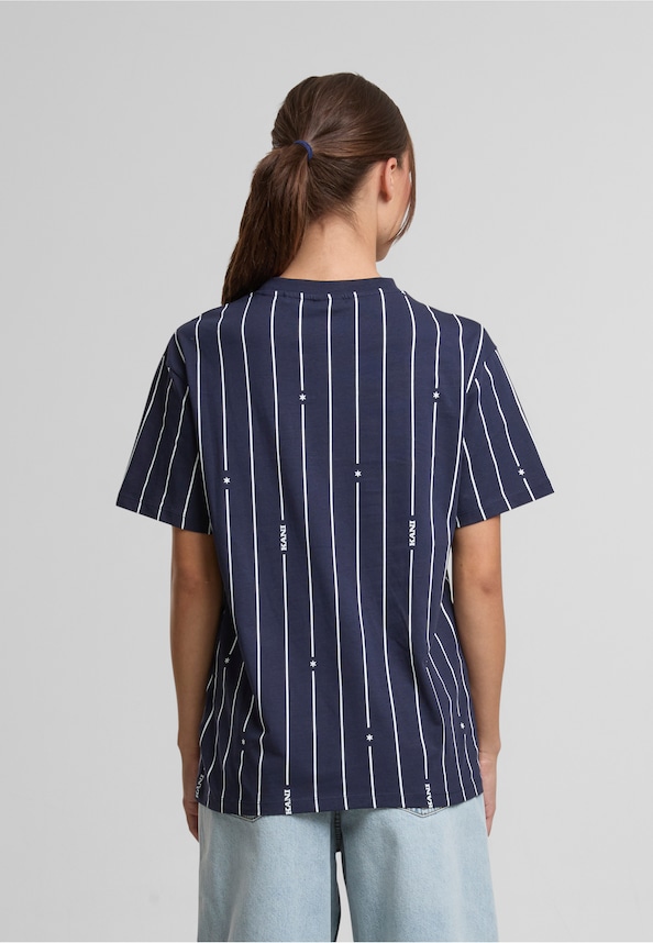 Signature Pinstripe Os T-Shirt-1