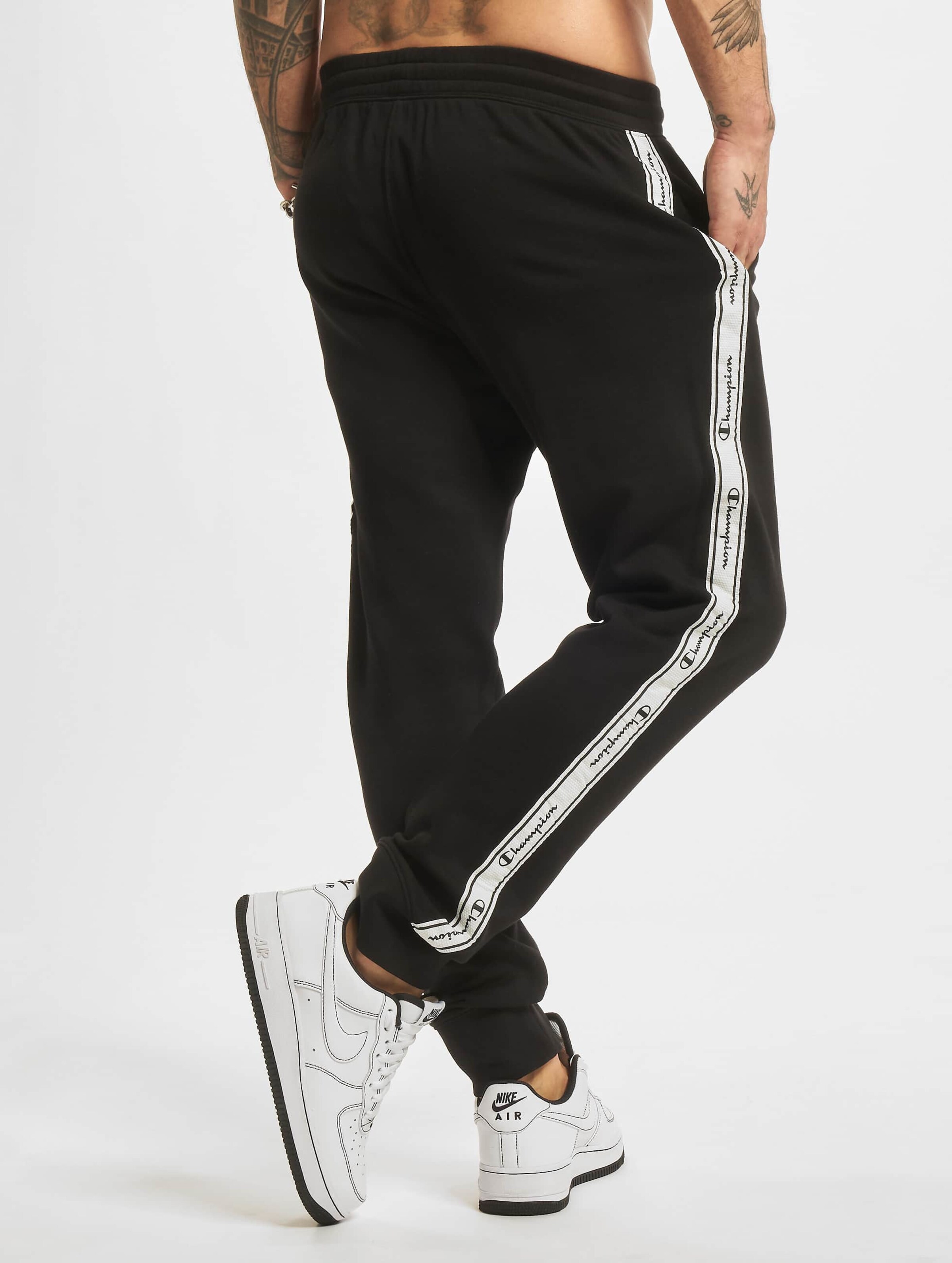 Champion sweatpants clearance taped logo