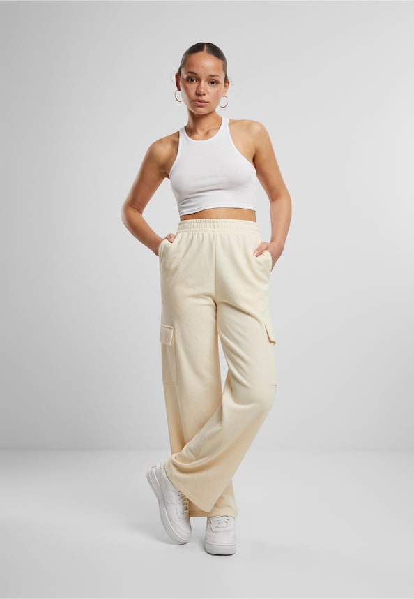 Ladies Baggy Light Terry Sweat Pants-4