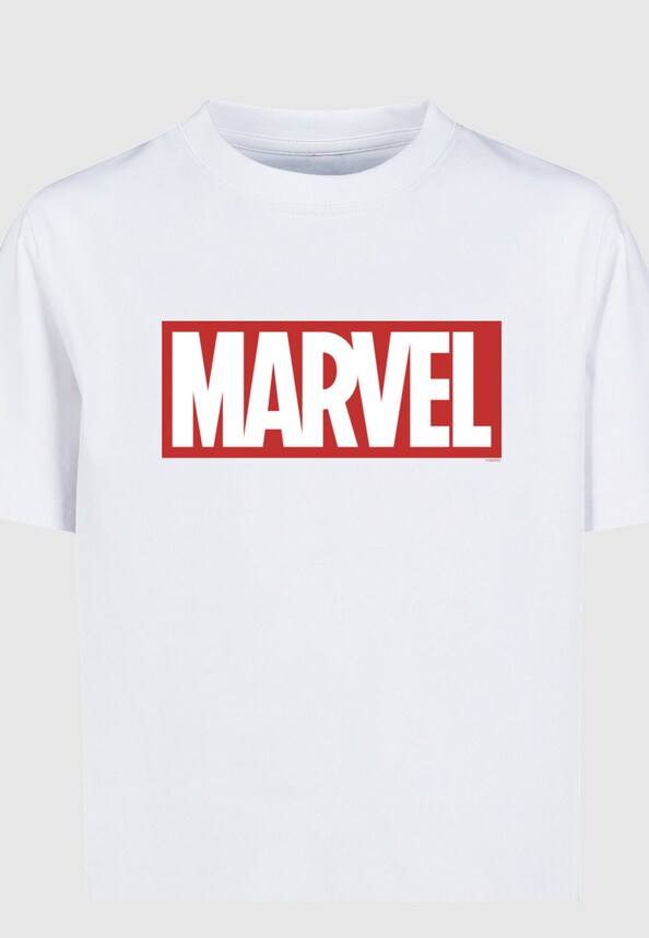 Kids Marvel Comics - Simple Logo Basic T-Shirt-2