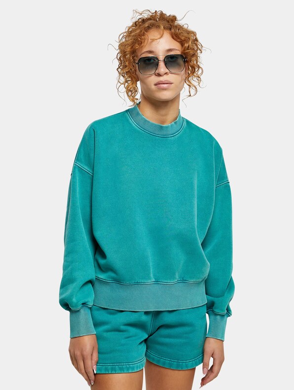 Oversized Stone Washed Crewneck -0