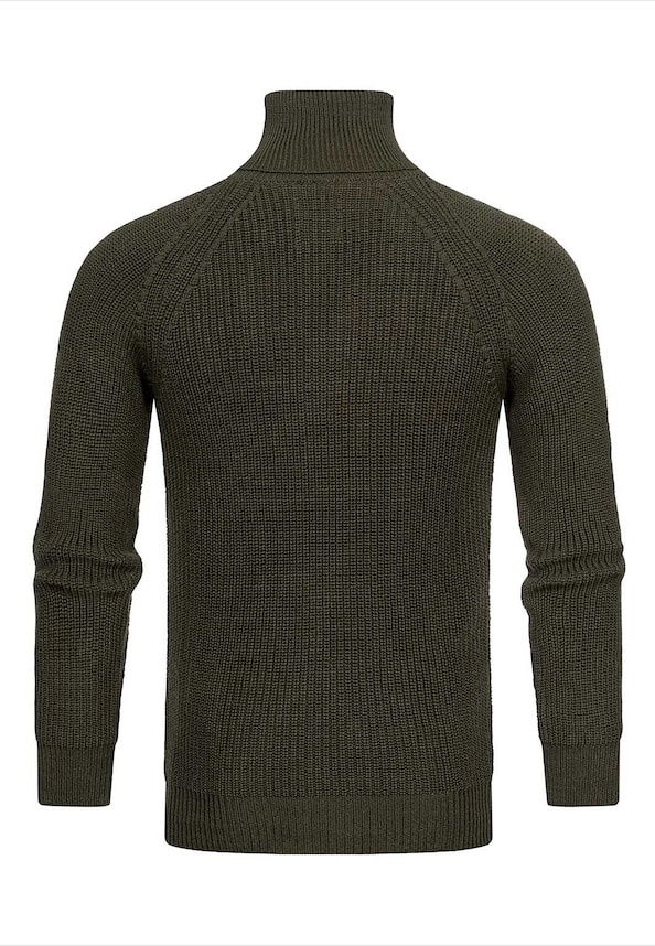 Rusty Neal Herren Grobstrick Sweater Rollkragen-1