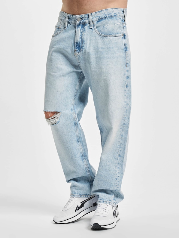 Calvin Klein 90s Crop Straight Fit Jeans Denim Light-2