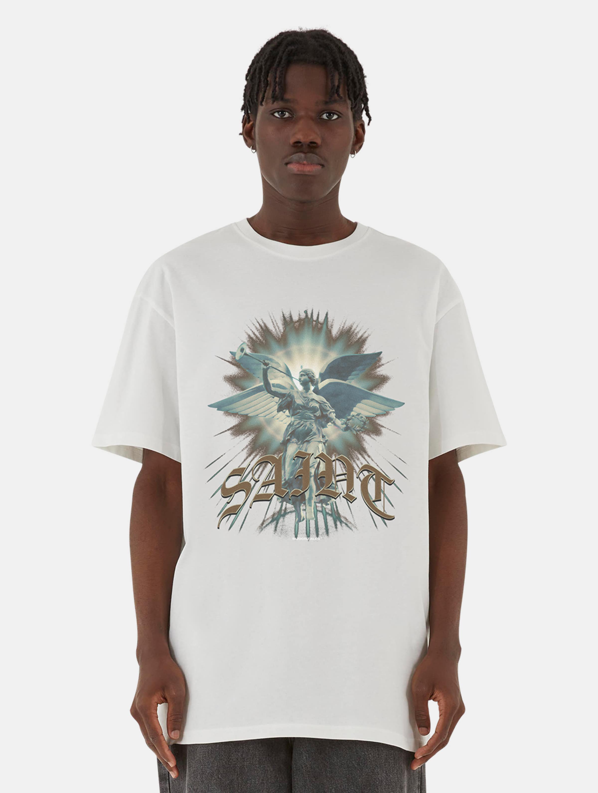 MJ Gonzales SAINT V.1 heavy oversized T-Shirts Männer,Unisex op kleur wit, Maat L