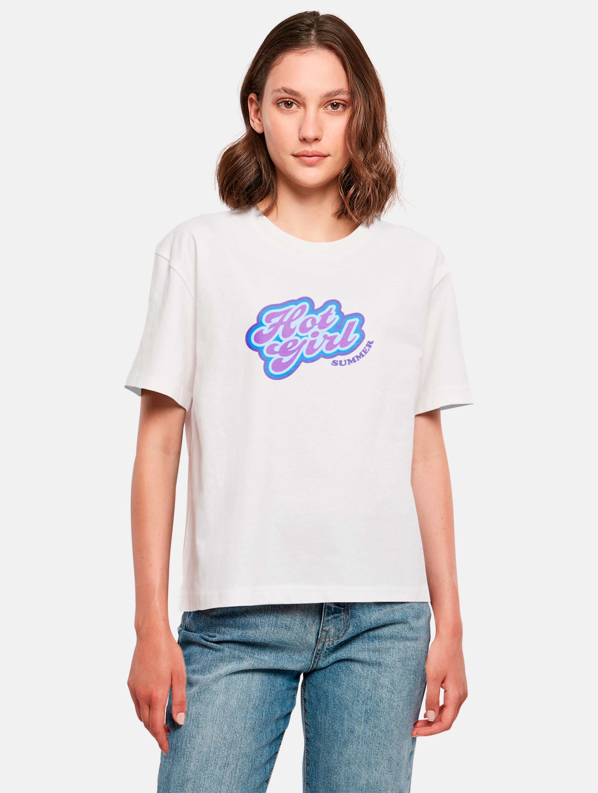 Miss Tee Hot Girl Summer T-Shirts Frauen,Unisex op kleur wit, Maat XS