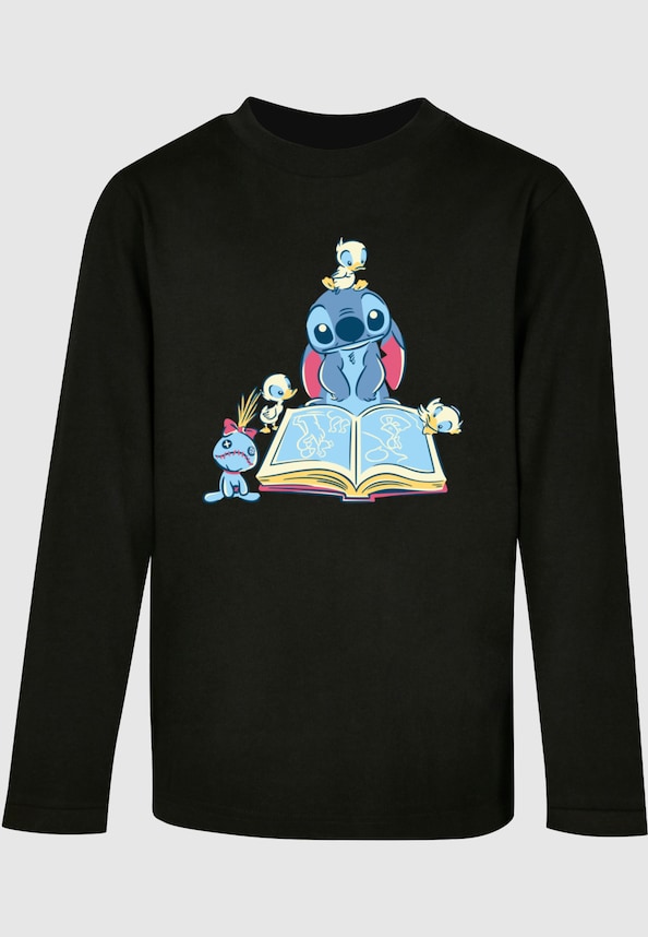 Kids Lilo And Stitch - Reading A Book Longsleeve-0