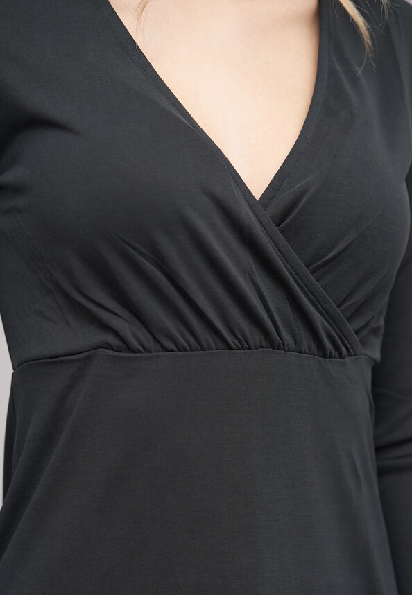 VIMODALA L/S WRAP MIDI DRESS/SU - NOOS-5