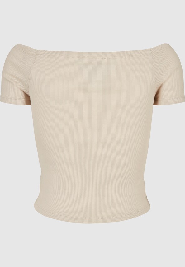 Ladies Off Shoulder Rib-5