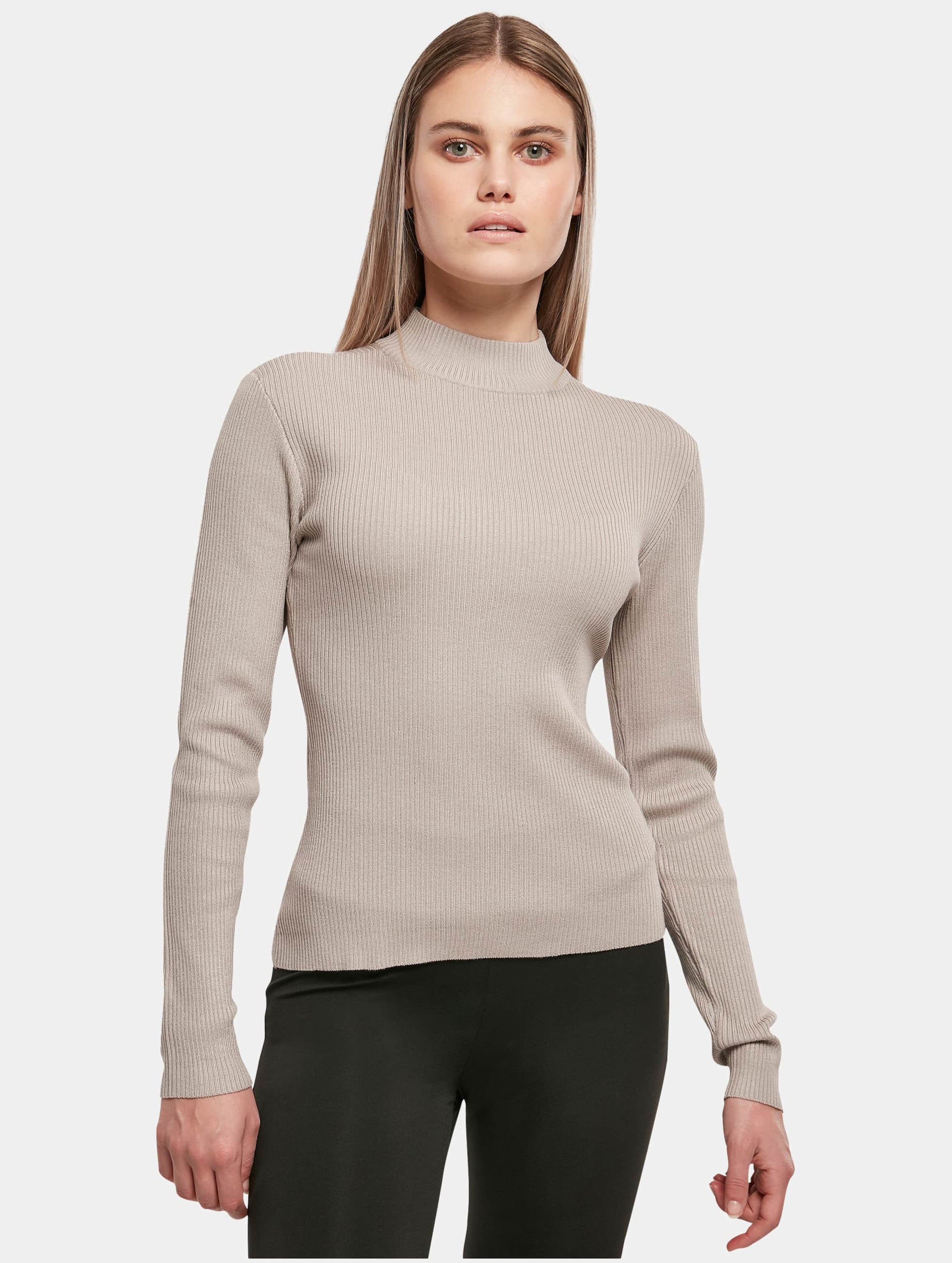 Ladies ribbed sale turtleneck sweater