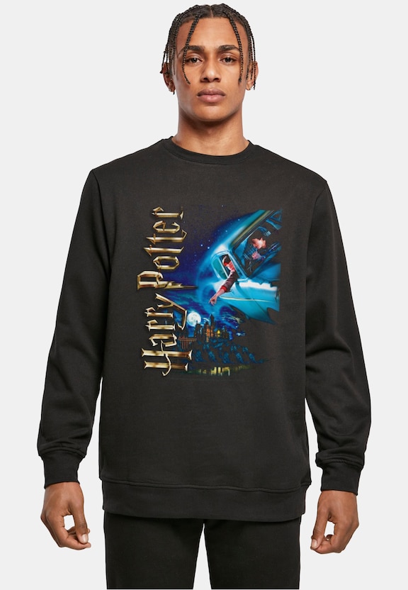 Harry Potter - Harry Smiles At Hogwarts Crewneck-0