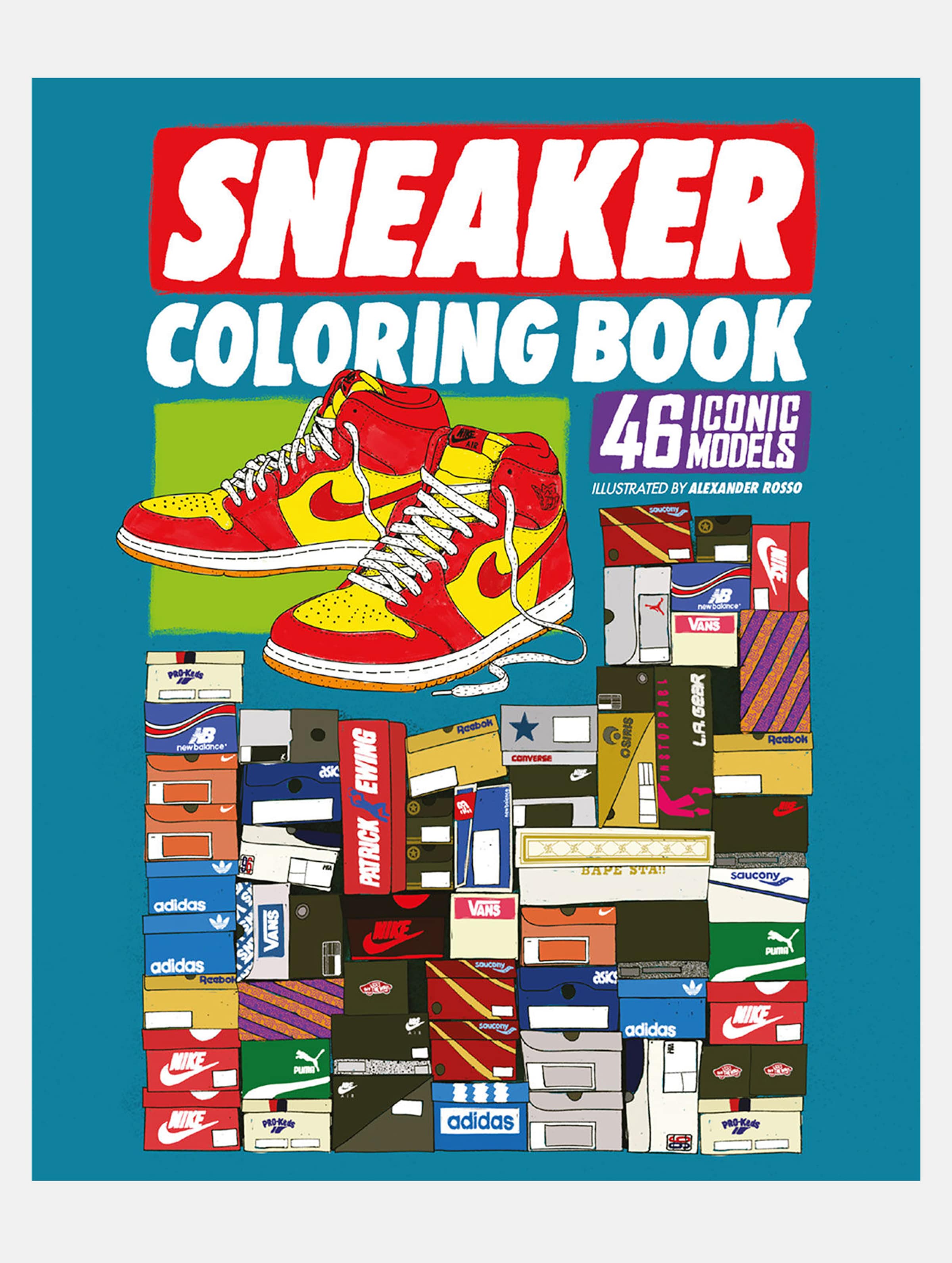 Urban Media Sneaker Coloring Book Unisex, Maat ONE_SIZE