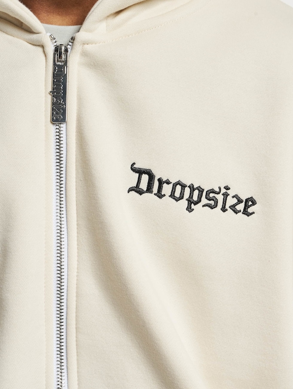 Dropsize Super Heavy Blank Zip Hoodies-3