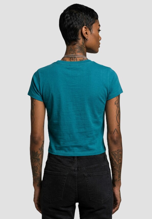 Ladies Stretch Jersey Cropped-1