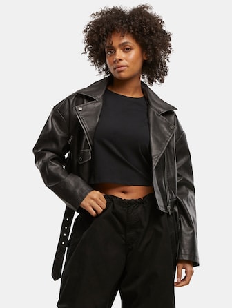 Urban Classics Ladies Vintage Leather Jacket