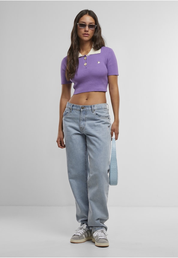 PEQUS Cropped Button up Knit Sweater-2