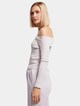 Ladies Off Shoulder Rib -2