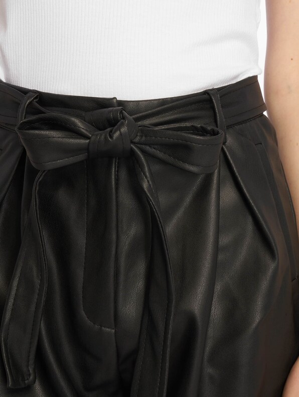 Faux Leather Belted-3