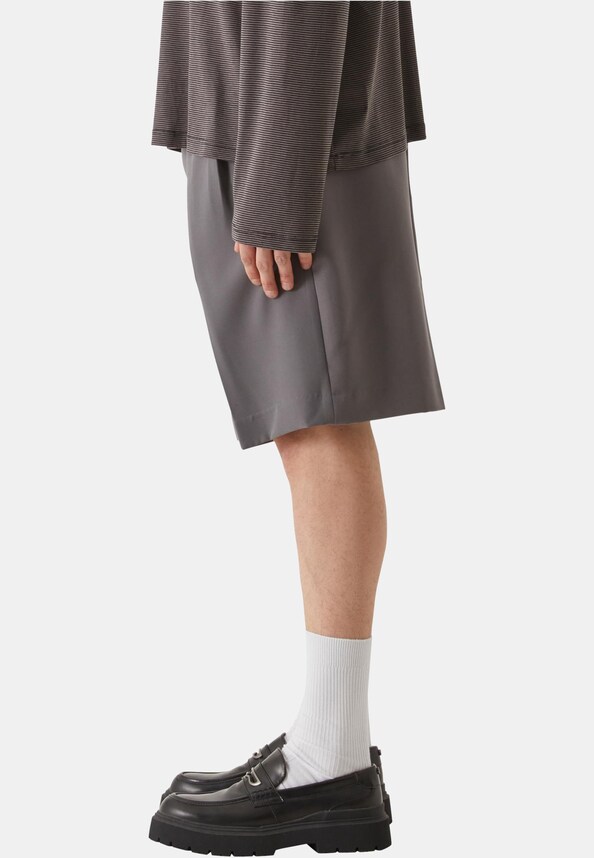 Lost Youth Double Pleated Dressed Shorts-2