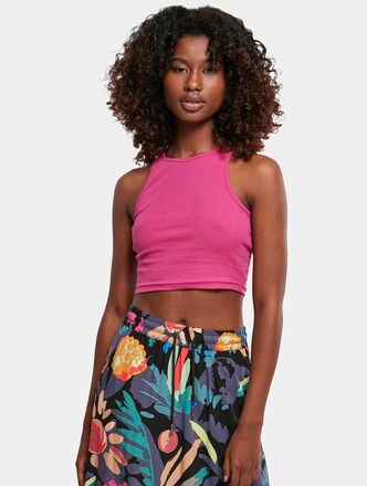 Ladies Cropped Rib Top