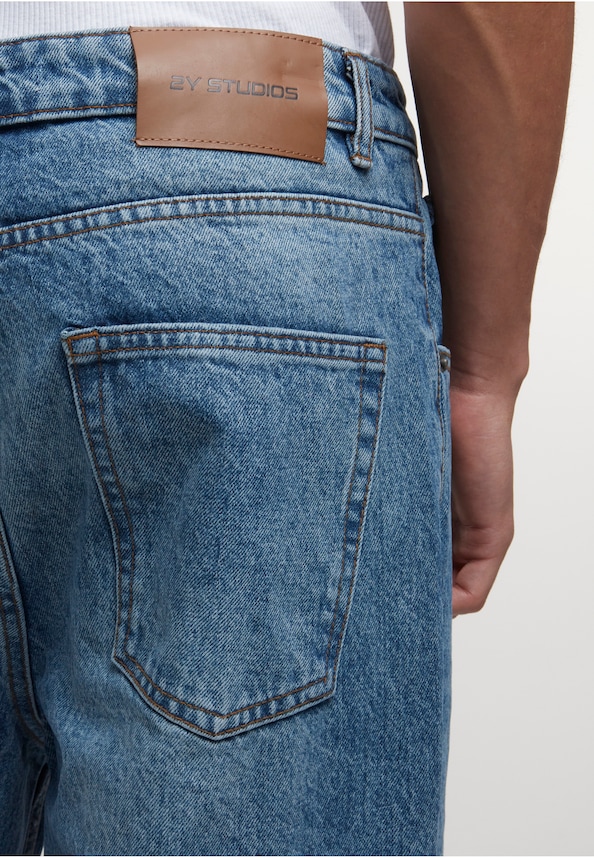 Adrik Basic Baggy Jeans-6