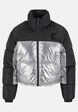 KK Og Metallic Block Crop Puffer Jacket  metallic-2