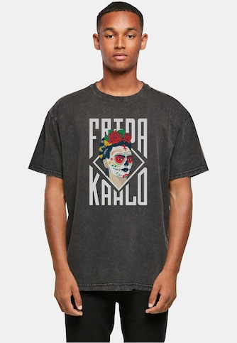 Frida Kahlo - Lettering Acid Washed Heavy Oversize