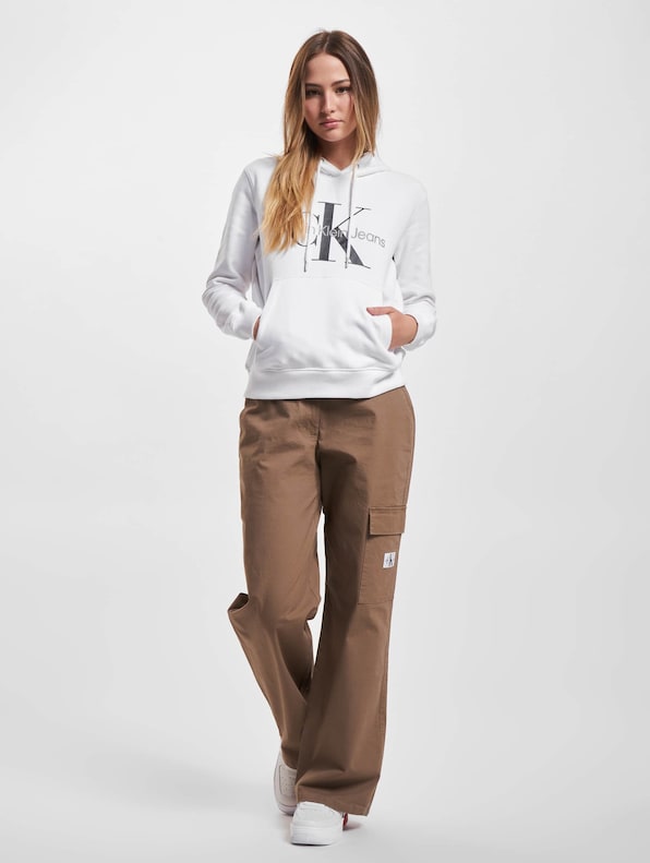 Calvin Klein Jeans CORE MONOGRAM HOODIE - Sweatshirt - grey 