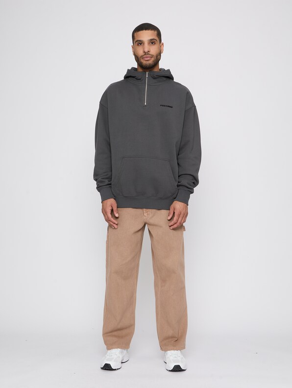 Logo Oversized Halfzip -2