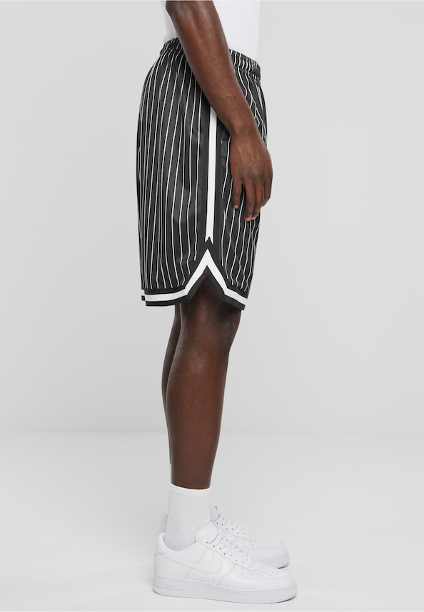 Striped Mesh Shorts-3