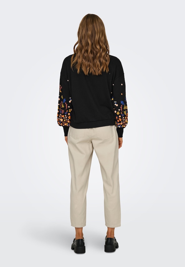 ONLBROOKE L/S O-NECK FLOWER SWT NOOS-1