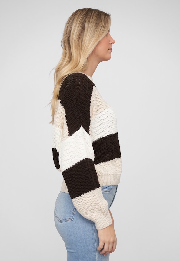 Knit Sweater with stripes-3