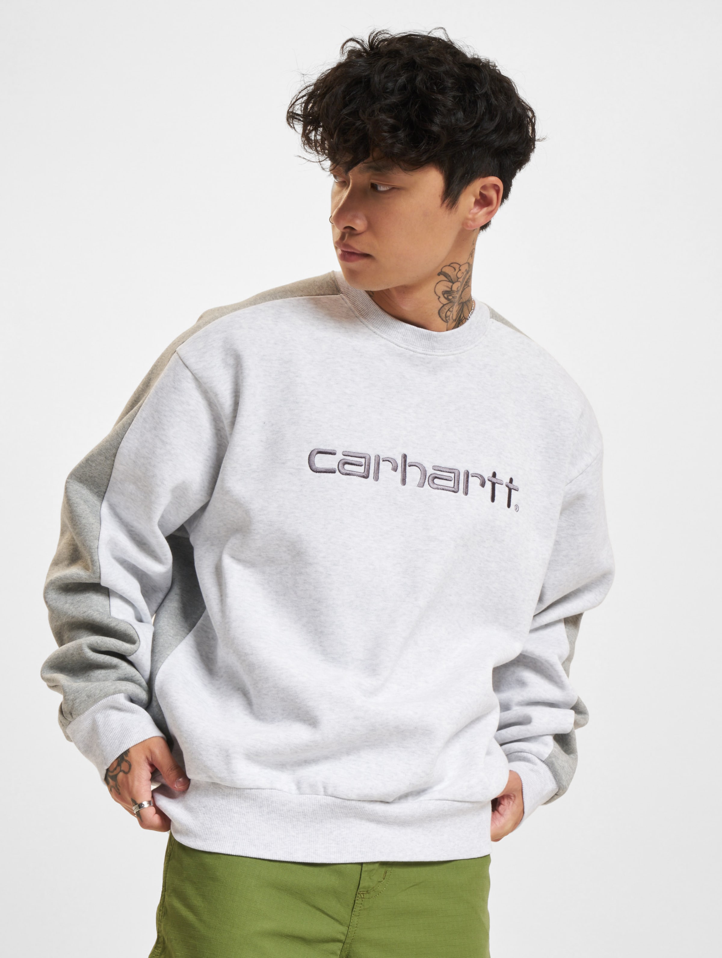 Carhartt WIP Tonare Sweater Kinder,Männer,Unisex op kleur grijs, Maat L