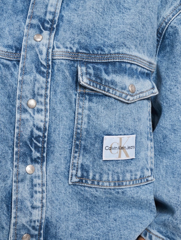 Calvin Klein Jeans Oversized Ss Denim Kurzarmhemd-3