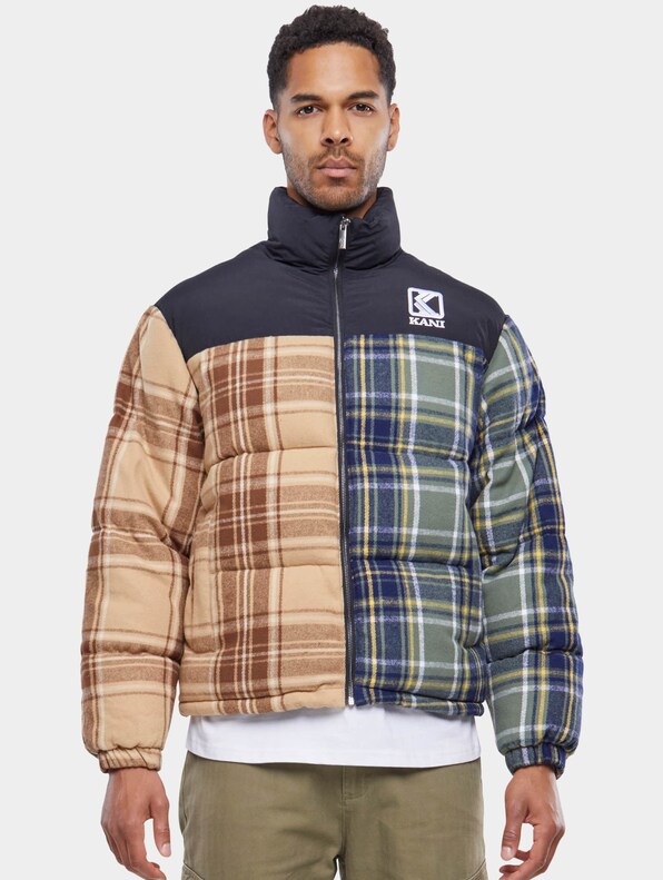 KK OG Flannel Block Puffer Jacket-0