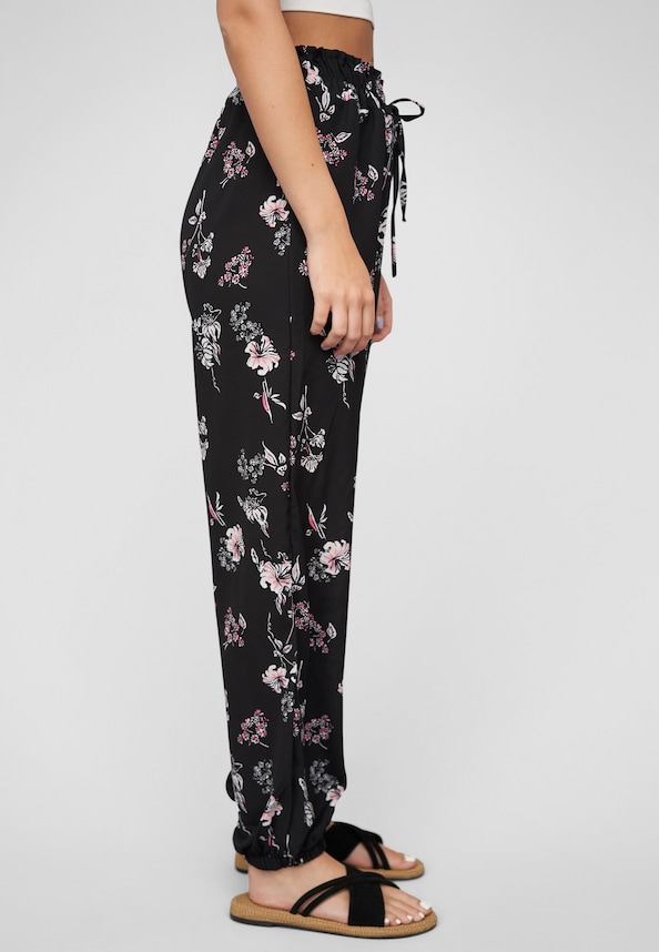 Pants with  aop floral print-3