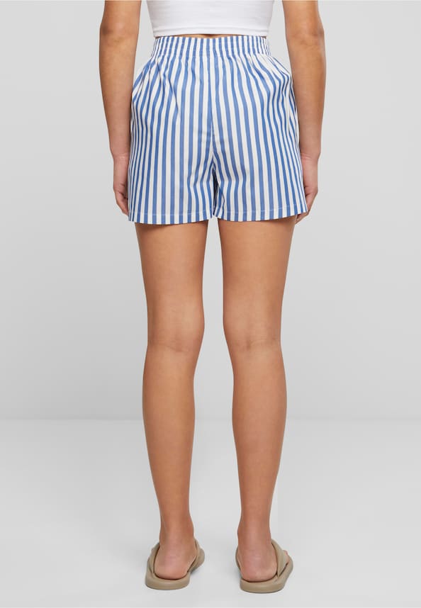 Ladies Striped Shorts-1