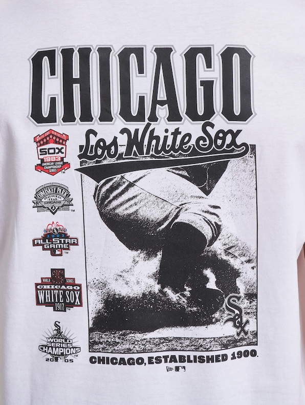 T-Shirt New Era Team Graphic BP MLB Chicago White Sox - White