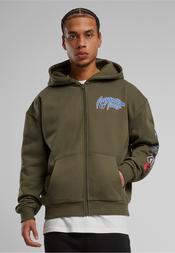 Courage Defines Oversize Zip Hoody-0