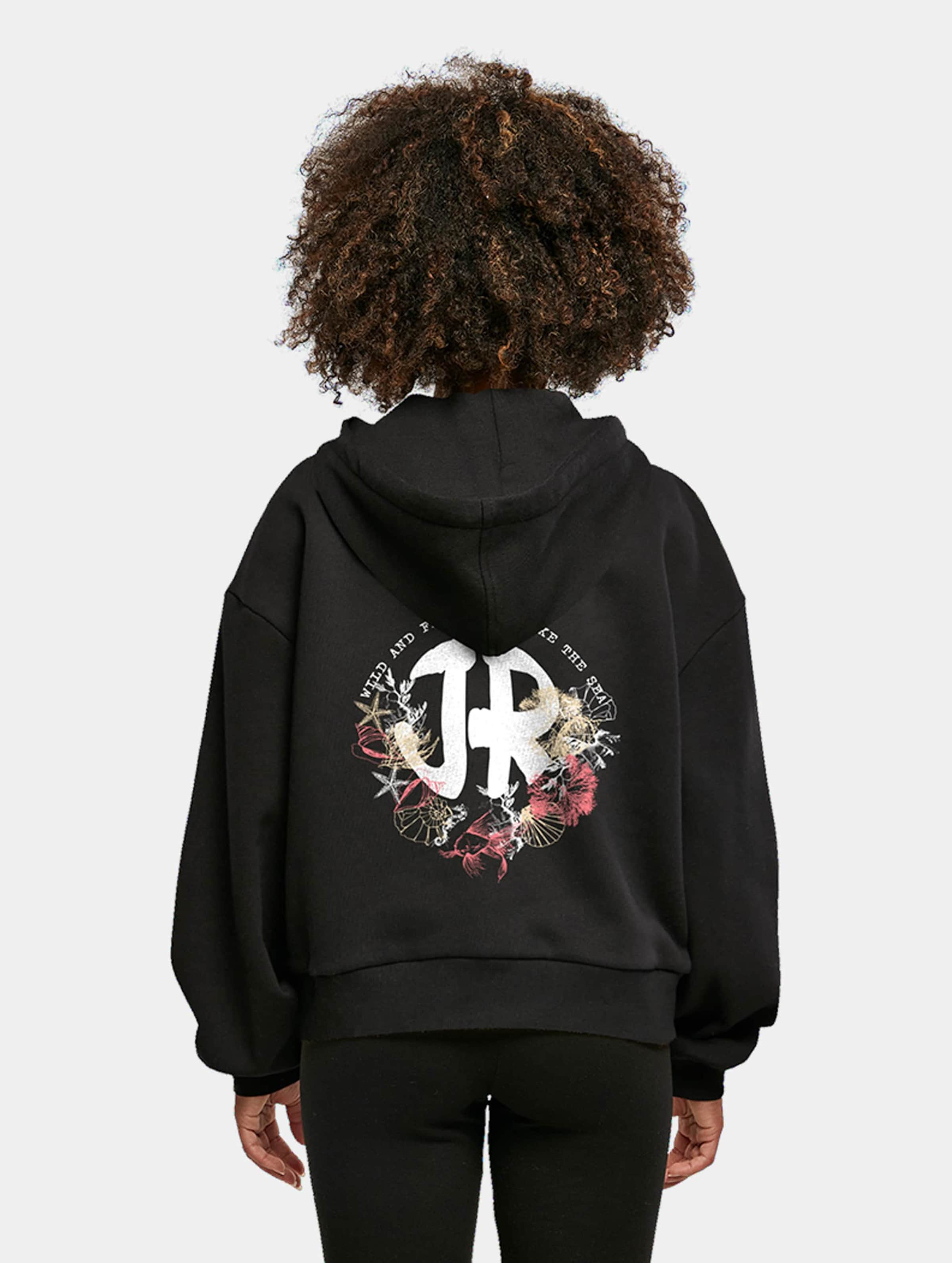 Just Rhyse Wild and Free Hoodies Frauen,Unisex op kleur zwart, Maat XS