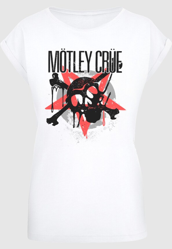 Ladies Motley Crue - Montage Skull T-Shirt-2