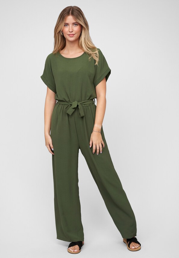 with tie belt and back slit-4