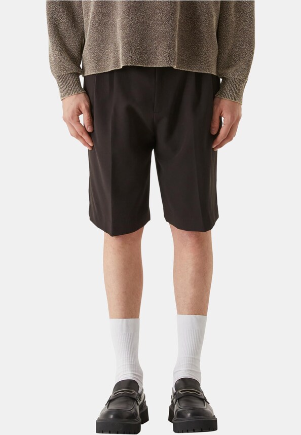 Lost Youth Double Pleated Dressed Shorts-4