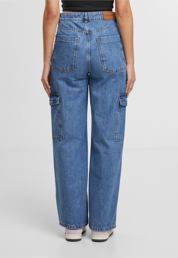 Lona Cargo Jeans-1