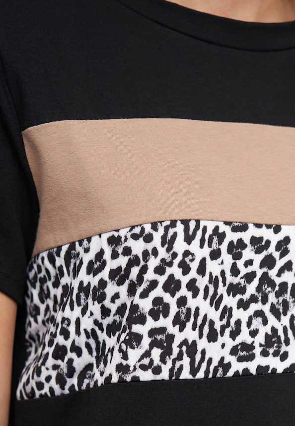 T-Shirt Dress Colorblock-5